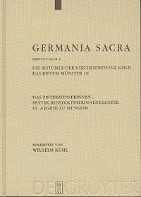 Buchdeckel des Germania Sacra Bandes Nummer 10 zu "Die Bistümer der Kirchenprovinz Köln- Bistum Münster" aus der Dritten Folge 