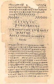 Papyrus-Handschrift aus dem 4. Jh.